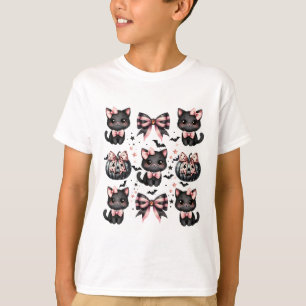Camiseta Arcos de Halloween de Cat Coquette Preto Rosa Hall
