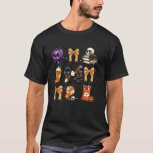 Camiseta Arcos de Lápis de Coquette Livros de Café Professo