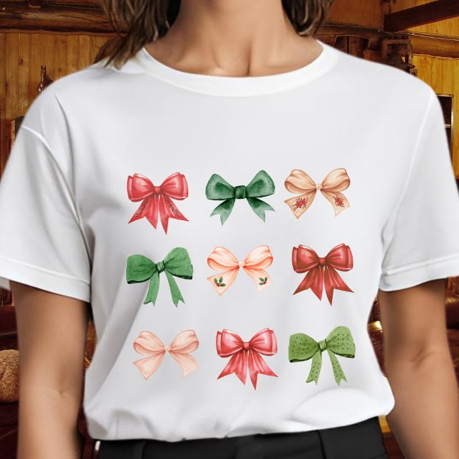 Camiseta Arcos de Natal - verde-doce (Criador carregado)