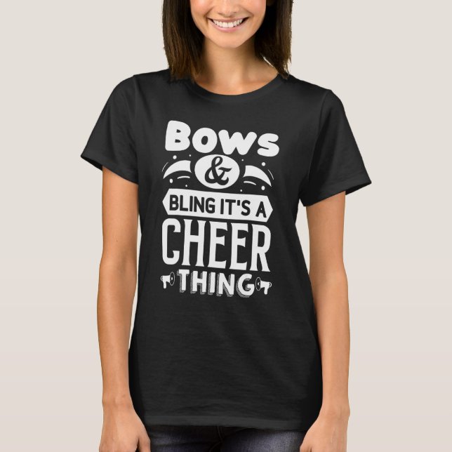 Camiseta Arcos e Bling É um Cheerleader animador (Frente)