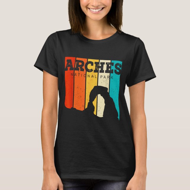 Camiseta Arcos estilo retrô vintage céu utah arcos (Frente)