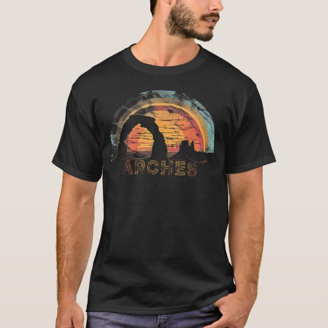 Camiseta Arcos - Parque Nacional dos EUA Vintage (Frente)