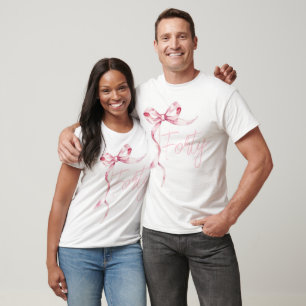 Camiseta Arcos Rosa Quarenta e Moderna Festa de aniversário