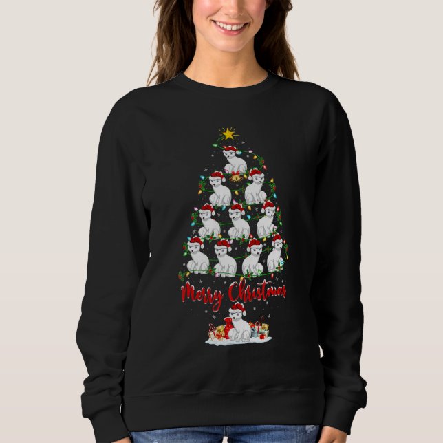 Camiseta Arctic Fox Christmas Tree Lights  Arctic Fox Xmas (Frente)