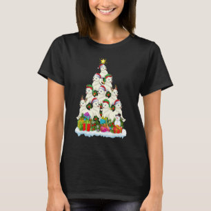 Camiseta Árctico de Natal Árctico de Férias do Lobo Árctico