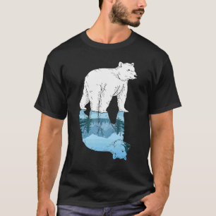 Camiseta Árctico Floresta Animal Árctica Montanha Natureza 