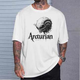Camiseta Arcturiana, Estrela Cadente Cabeça Alien 
