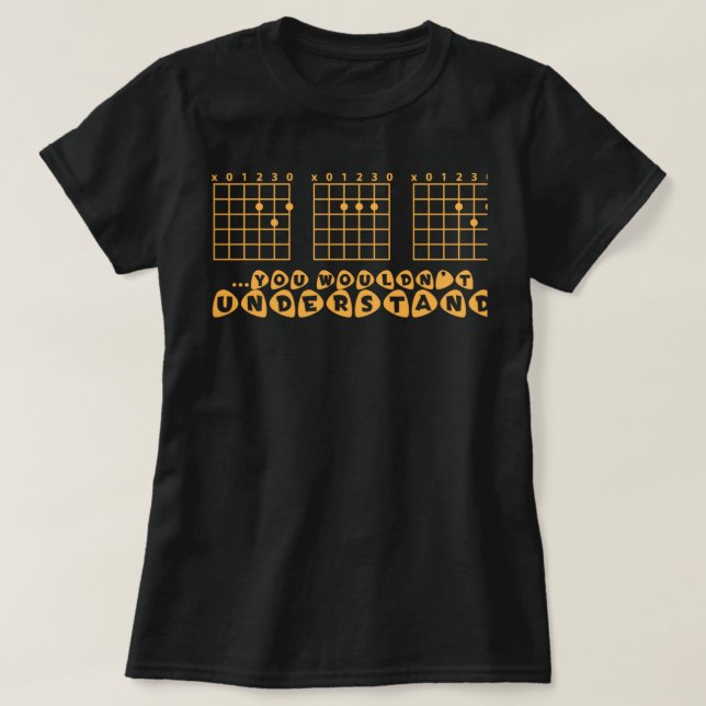 Camiseta Are you a Guitar Dad (Frente do Design)