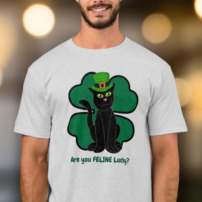 Camiseta Are you Feline Lucky? (Criador carregado)