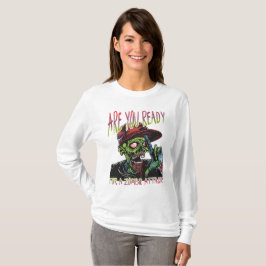 Camiseta Are You Ready | Women’s Zombie Attack Long Sleeve