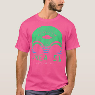 Camiseta Área 51 2019 Pôr do Sol Cabeça de Alien OVNI