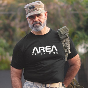 Camiseta Área 51 Alienígena de vestuário Legal OVNI Preto P