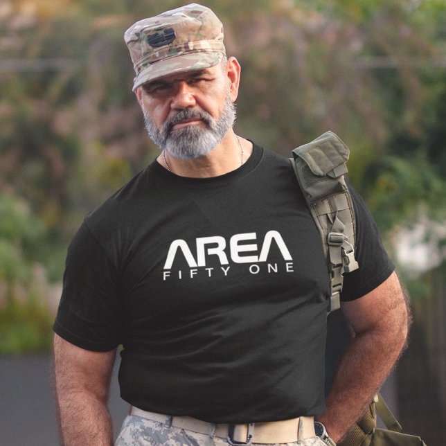 Camiseta Área 51 Alienígena de vestuário Legal OVNI Preto P (Criador carregado)