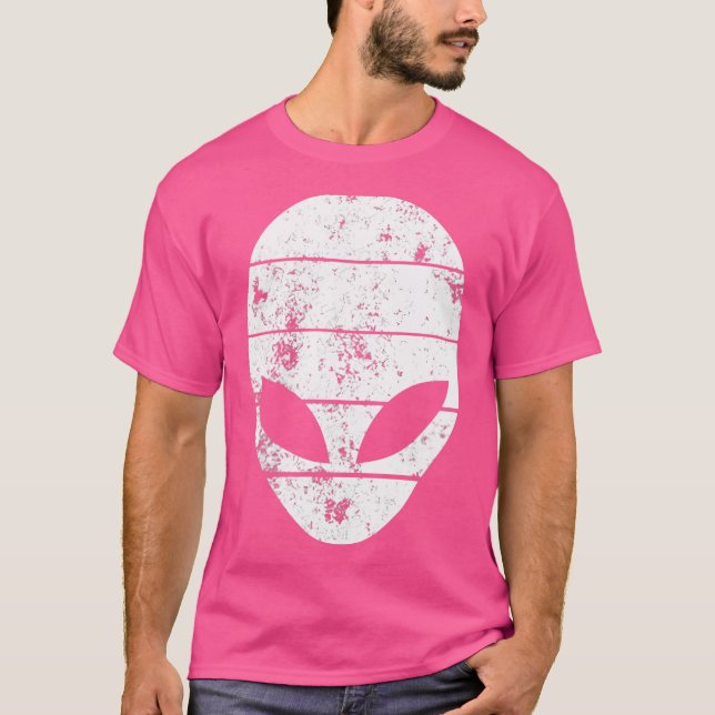 Camiseta Área 51 Cabeça de Alien Ufo Desgastado (Frente)
