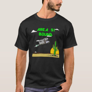 Camiseta Área 51 Destino de Casa Móvel RV Alien OVNI