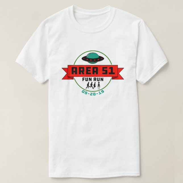 Camiseta Área 51 Diversão (Frente do Design)