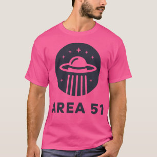 Camiseta Área 51 - Logotipo de Saucer Voador