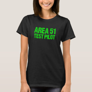 Camiseta Área 51 Piloto de teste retrô fantasia de Hallowee