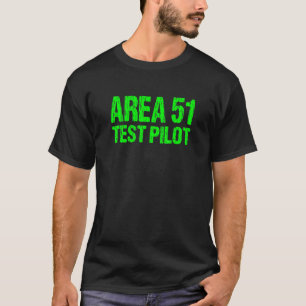 Camiseta Área 51 Piloto de teste retrô fantasia de Hallowee