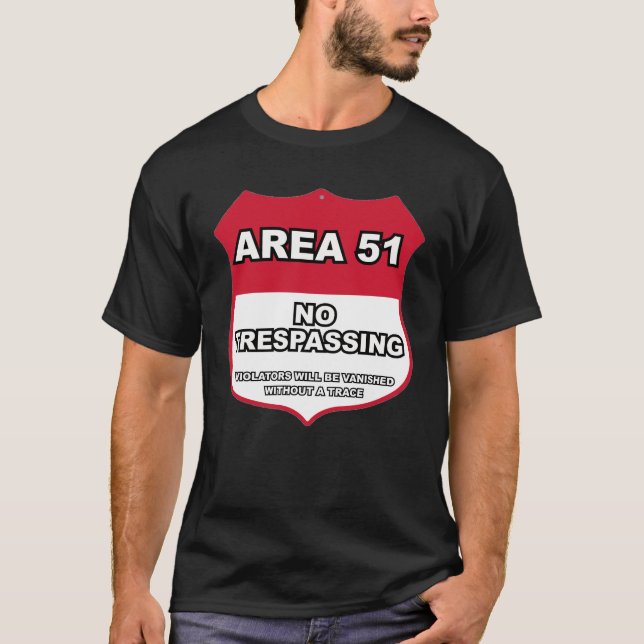 Camiseta Área 51 - Proibida a Entrada (Frente)