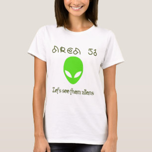 Camiseta Área 51 Vamos veja os aliens