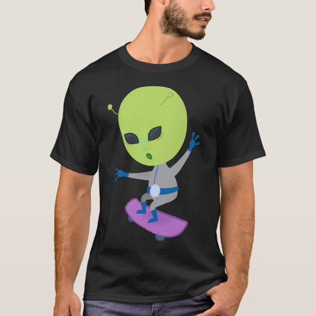 Camiseta Área De Acreditação Verde Da alienígena 51 Área De (Frente)