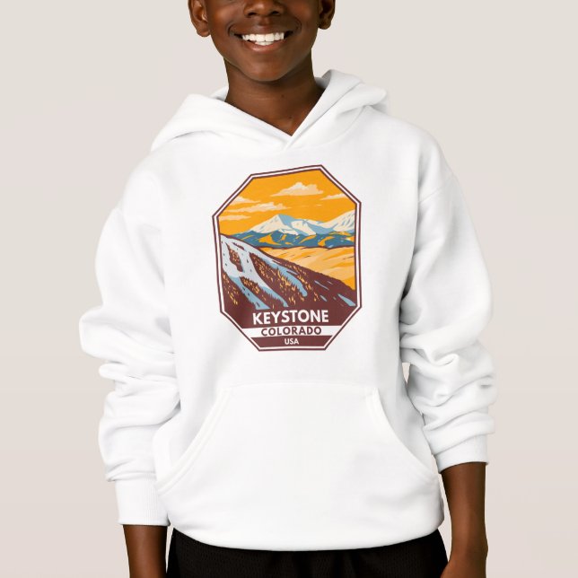 Camiseta Área de Esqui de inverno de Keystone Colorado  (Frente)