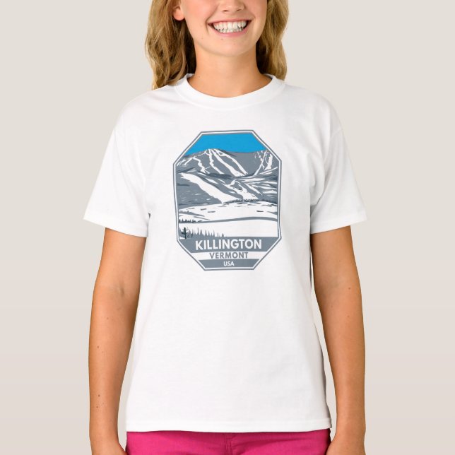 Camiseta Área de esqui de Killington Vermont (Frente)