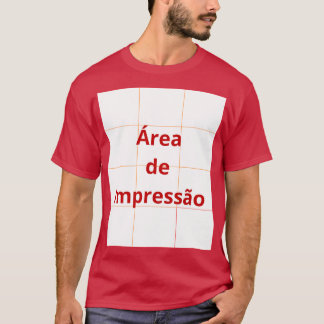Camiseta Área de Impressão