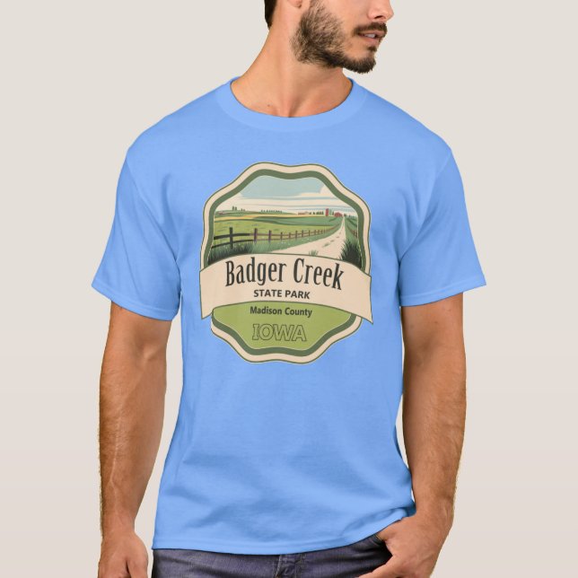 Camiseta Área de Recriação do Estado de Badger Creek (Frente)