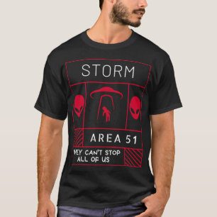 Camiseta Área De Tempestade 51 Eles Não Podem Nos Impedir