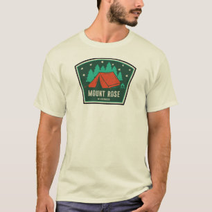 Camiseta Área Selvagem de Mount Rose Nevada Acampamento