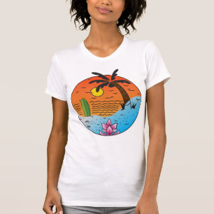 Camiseta Areia E Oceano