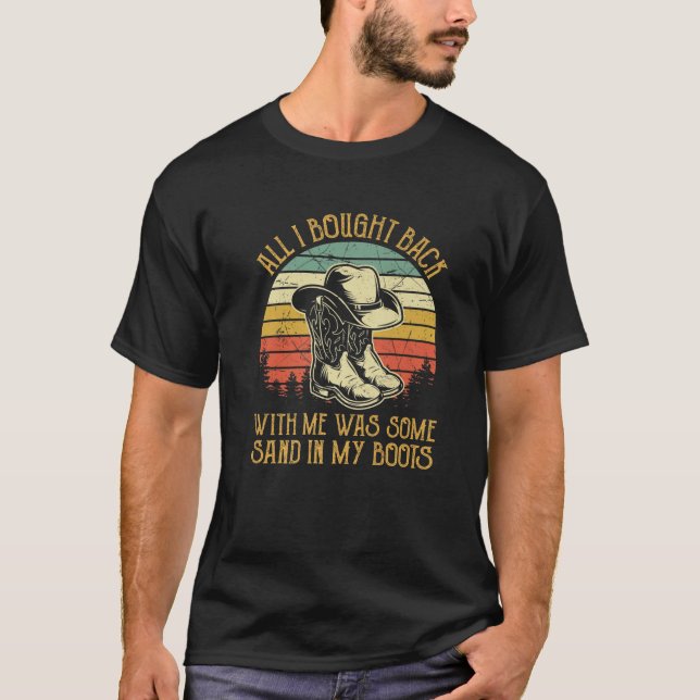 Camiseta Areia Em Minhas Botas Música Do País (Frente)