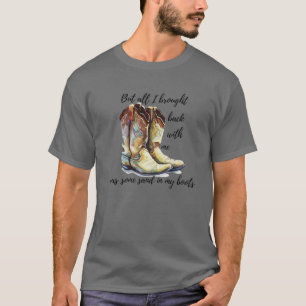 Camiseta Areia Retro-Leopardo Na Minha Boca Cowg Do País Oc