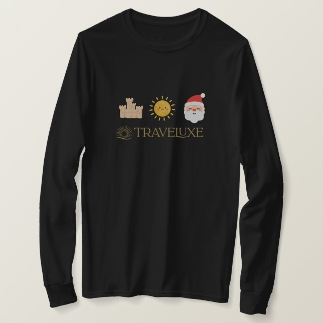 Camiseta Areia Sol & Natal (Frente do Design)
