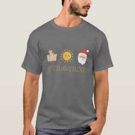 Camiseta Areia, Sol & Papai Noel – Traveluxe