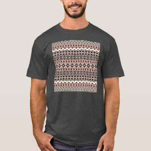 Camiseta Areia vermelha cinzenta branca do preto asteca da