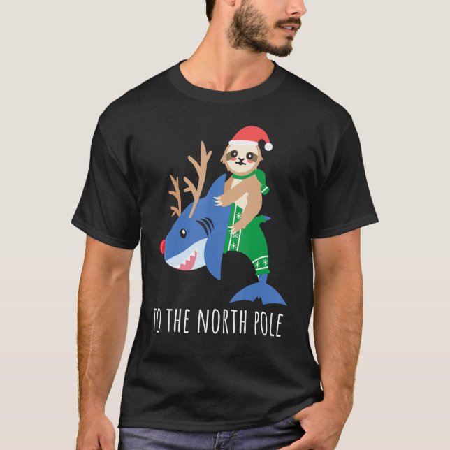 Camiseta Arena de Tubarão-Vazio Engraçado Legal Christm (Frente)