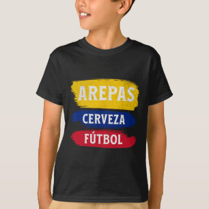 Camiseta Arepas Cerveja Futebol Bandeira do Equador Cerveja