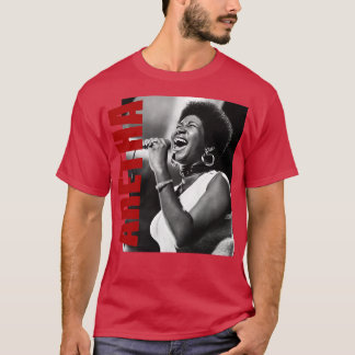 Camiseta Aretha Franklin Retro Aestética Fan Art