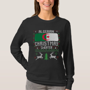 Camiseta Argélia Bandeira de Natal na Argélia