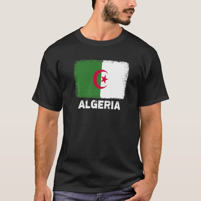 Camiseta Argélia - Bandeira - Pessoas argelinas (Frente)