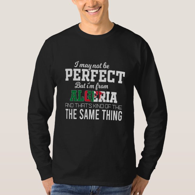 Camiseta Argélia É Perfeita (Frente)
