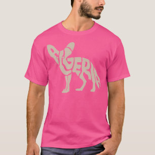Camiseta Argélia Fennec Fox Word Art Funny Animal