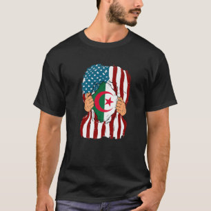 Camiseta Argélia Flag Dentro Me Home Orgulho Argélia Amé