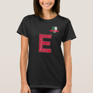 Camiseta Argélia Human Flag Group Letter E Argélia