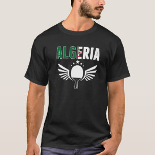 Camiseta Argélia Ping Pong Mesa Argelina Suportado
