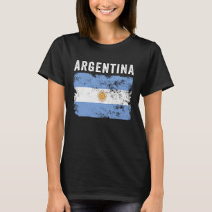 Camiseta Argentina Bandeira Afetou Homens Mulheres Crianças