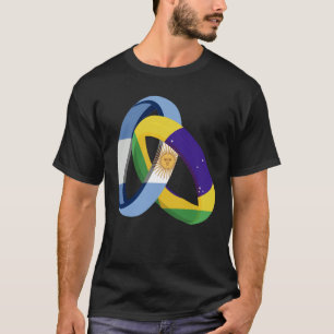 Camiseta Argentina Bandeira Brasil Cultivou Casamento de Ca